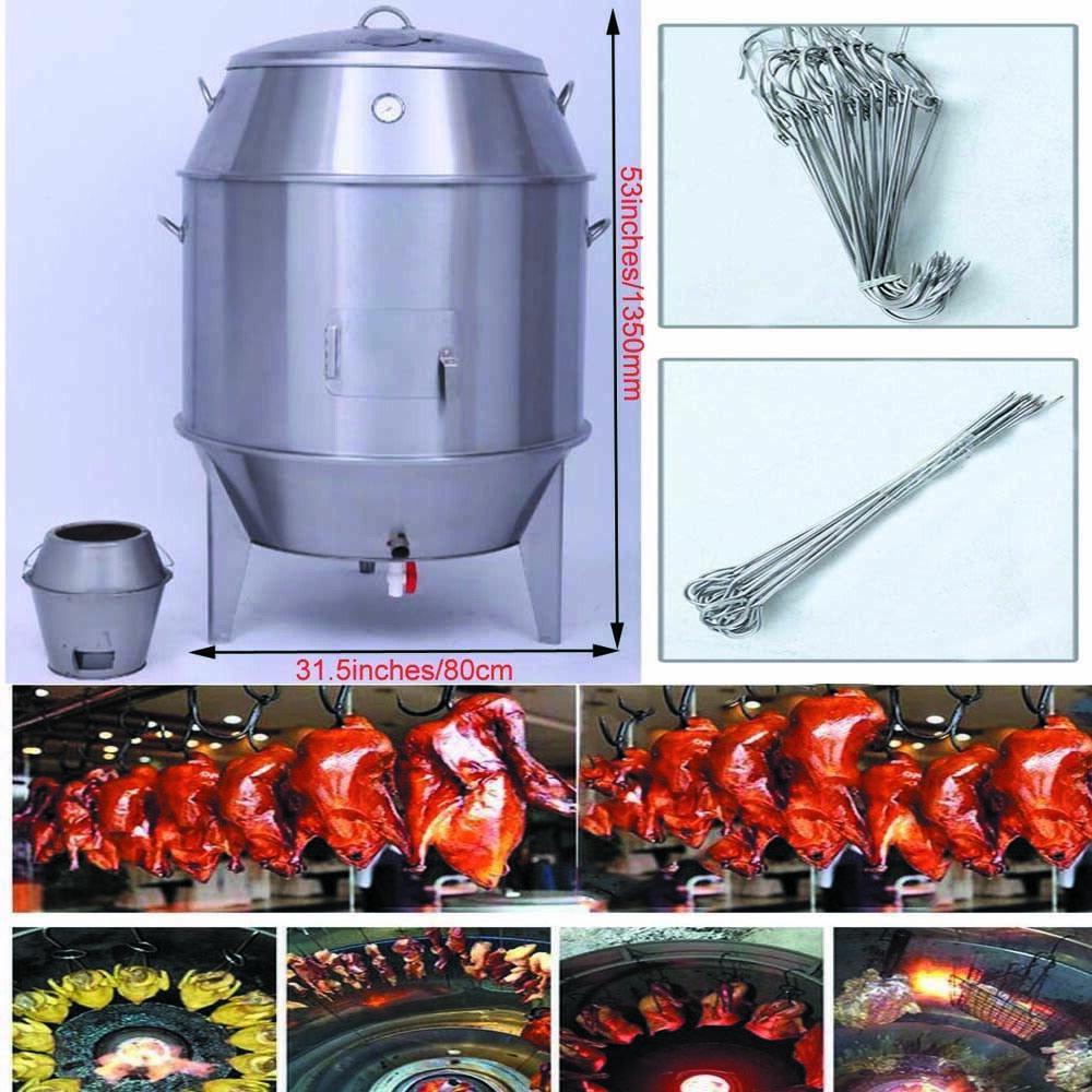 New Barbecue Duck Grill Roast Baking Roaster Carbon Cooking Stainless Steel US