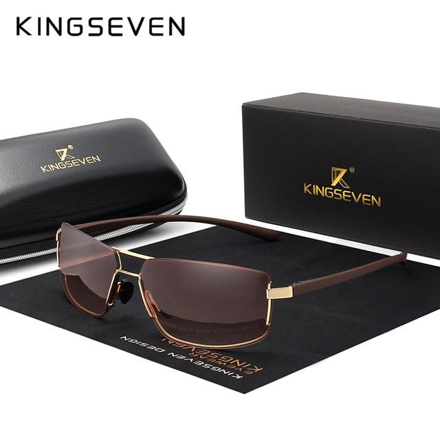 Sunglasses - Brand Design Men Driving Square Frame Polarized Sunglasses