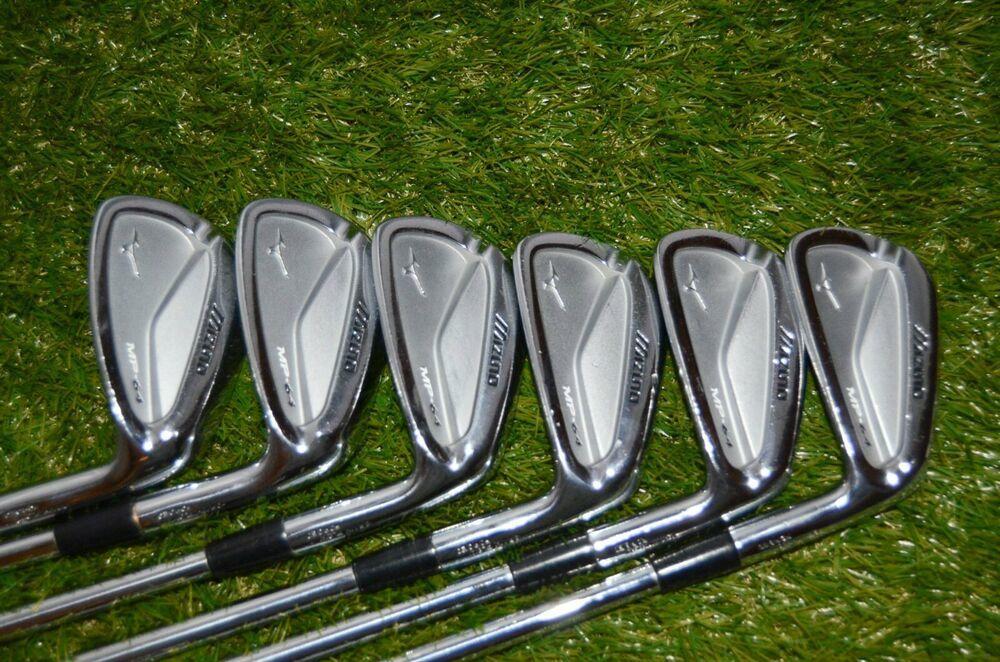Mizuno Mp-64 Iron Set Right Handed 37.5" Steel 	Stiff	Black Widow Grip