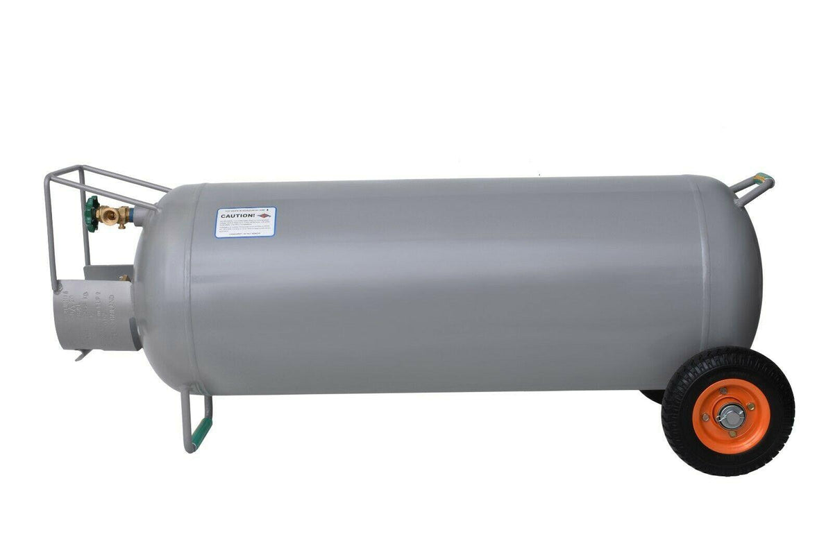 100 LB Horizontal and Vertical HOG Propane Cylinder with Wheels