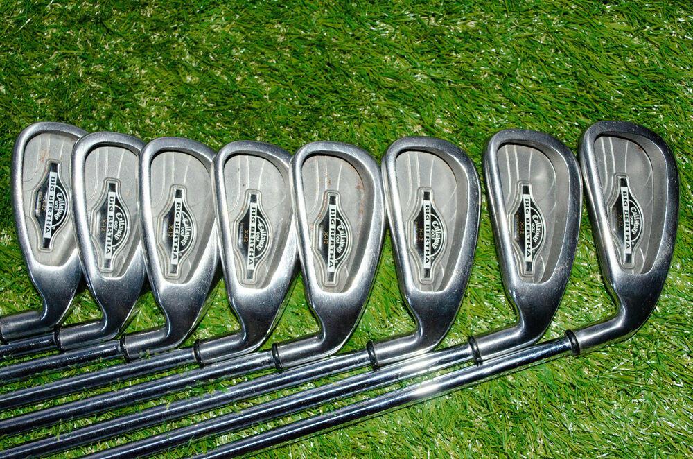 Callaway 	Big Bertha X-12 Pro Series 3-PW Iron Set	R-Handed 	36.75"	Steel Stiff