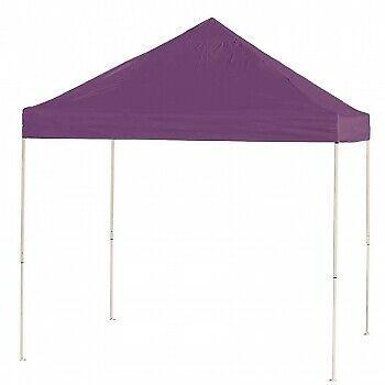 10x10 ST Pop-up Canopy, Purple Cover, Black Roller Bag