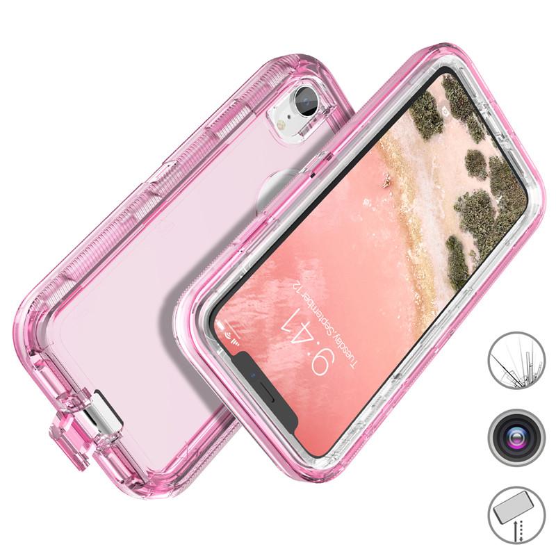 Phone Case - Luxury 360 Degree Full Cover Cute Clear Bling Protective Phone Case For iPhone XS/XR/XS Max 8/7 Plus