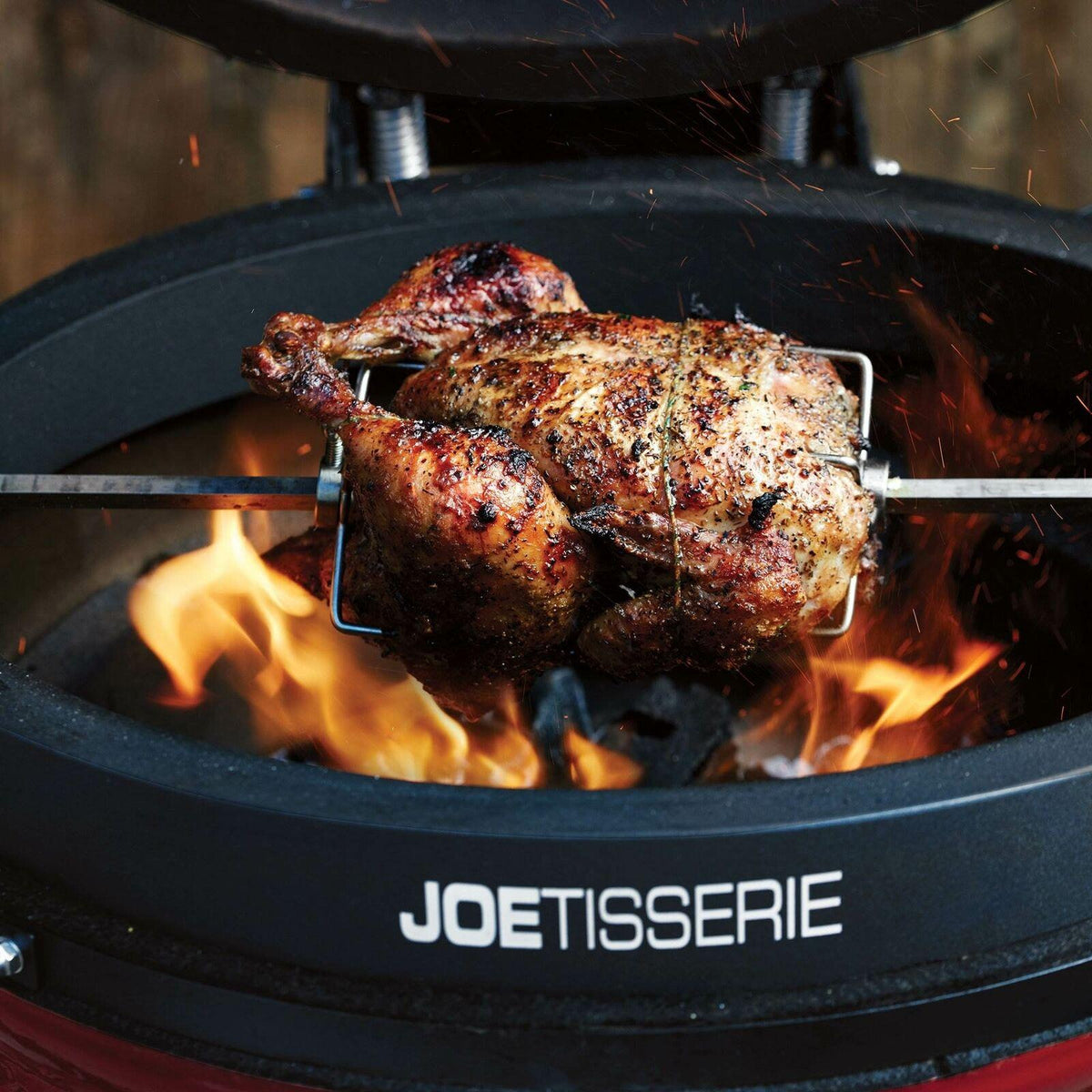 Kamado Joe JoeTisserie Cast Aluminum Spit Rod & Forks Rotisserie (2 Pack)