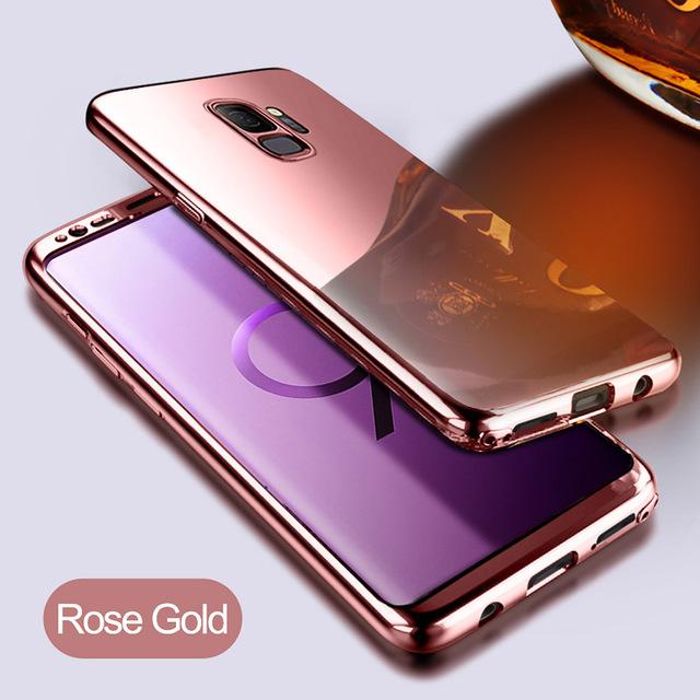 Phone Case - Luxury 360 Degree Plating Full Cover Shockproof Phone Case For Samsung Galaxy S9 S8 Plus S7 Edge