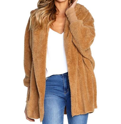 Women's Clothing - 2021 Women's Autumn Winter Casual Loose Fur Cardigans