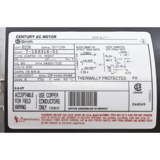 Motor, Century, 5.0 Horsepower, 230v, 2 Speed, 56 Y Frame
