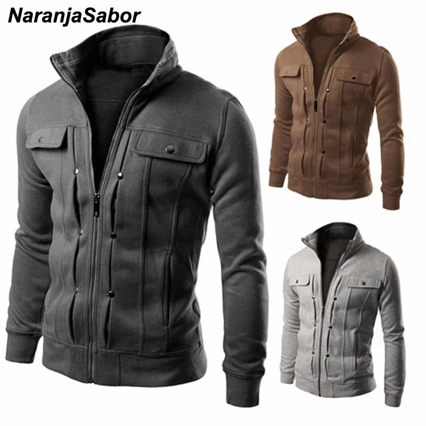 ng Autumn Men's Cardigan Multi Button Hoodies