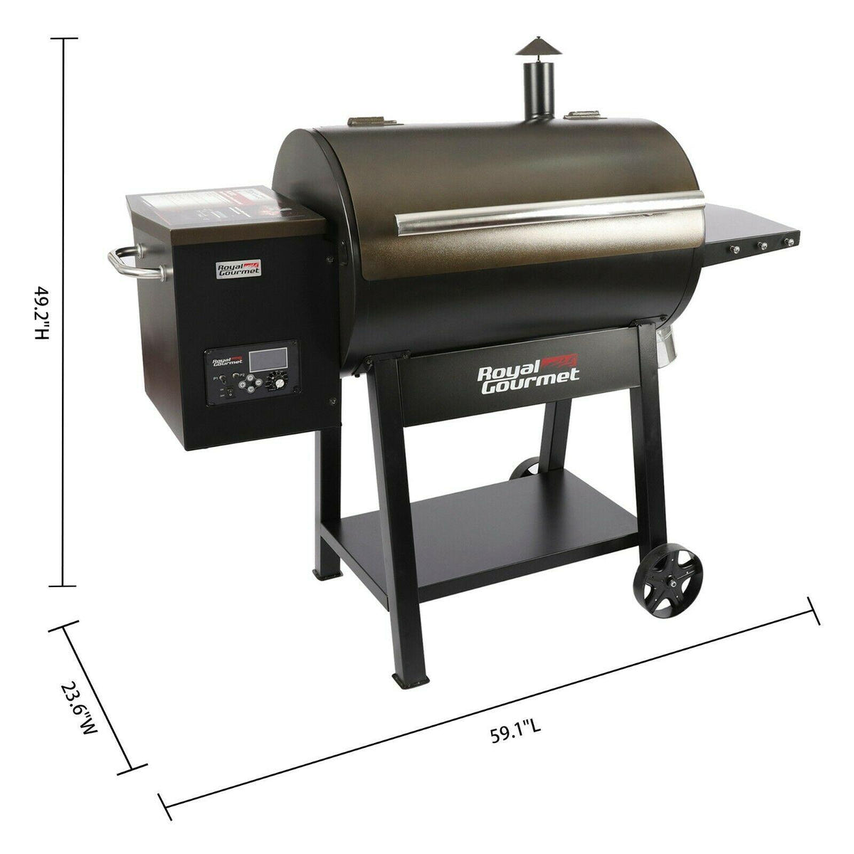 Royal Gourmet Outdoor BBQ Wood Pellet Grill, Multi-functional Application PL2032