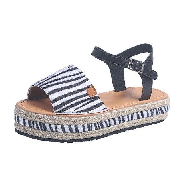 Women 2021 ng Summer Peep Toe Snake Leopard Platform Sandals
