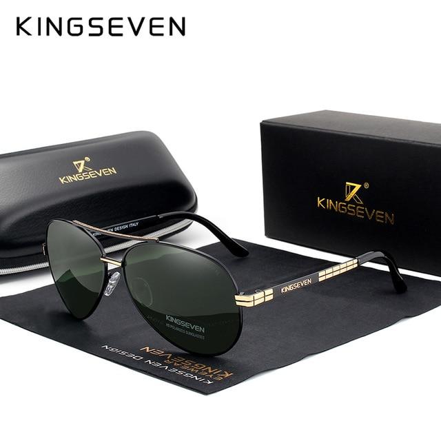 Sunglasses - Designer Men's Pilot HD Polarized Sunglasses