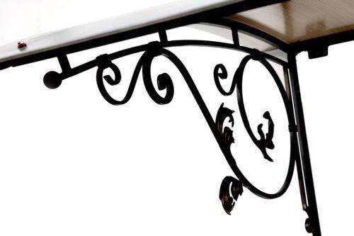 Homenetics Canopy Awning For Window or Door, UV Protection Polycarbonate cover