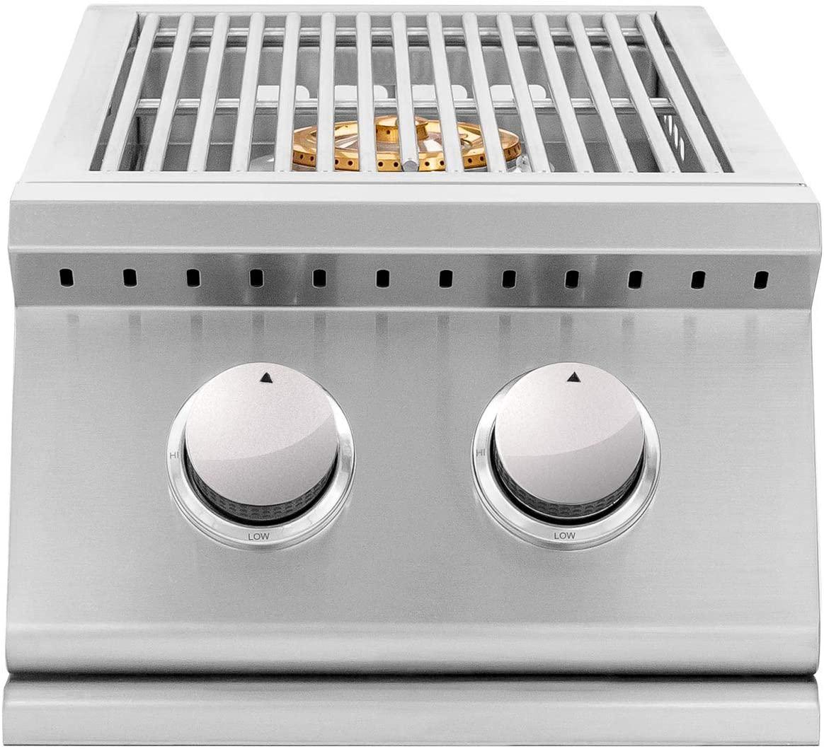 Summerset Sizzler Series Built-In Double Side Burner (SIZSB-2-NG), Natural Gas