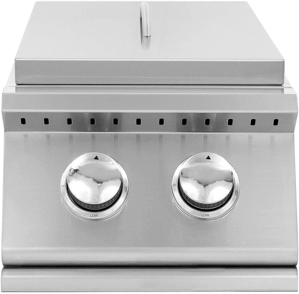 Summerset Sizzler Series Built-In Double Side Burner (SIZSB-2-NG), Natural Gas