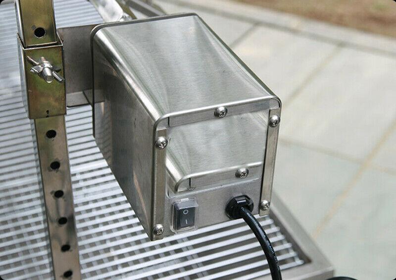 46" Stainless Steel Spit Roaster 110V Outdoor BBQ Cooking Lamb Chicken Grill