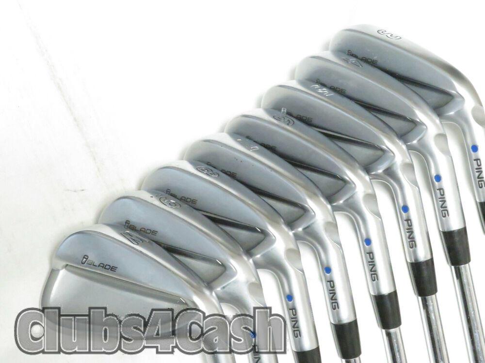 PING iBlade Irons Blue Dot KBS Tour 120 Stiff Flex 3-P