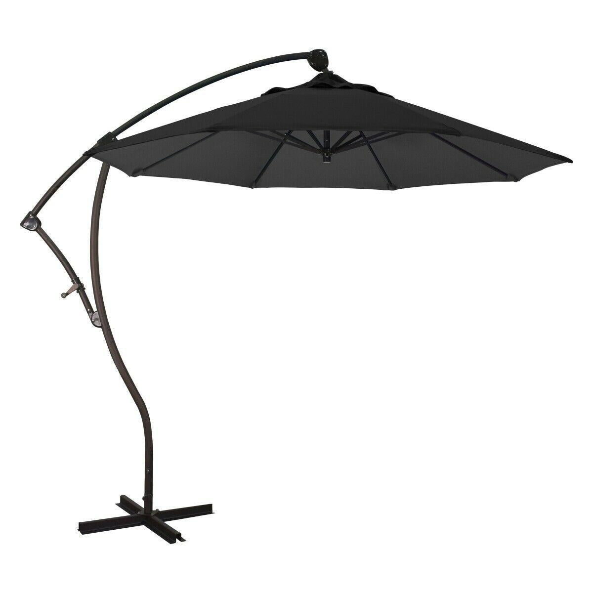 California Umbrella CAUBA908117-F32 Bayside Series 9 ft. Crank Lift Aluminium Ca