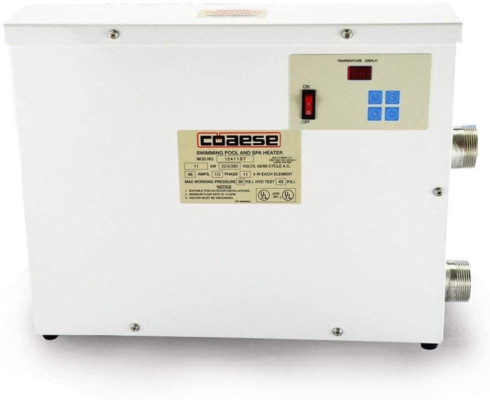 cjc Water Heater Thermostat Swimming Pool Thermostat SPA Bath Pool Heater Electric Water Heater Thermostat Temperature Controller (380Volt, 11KW, Display)