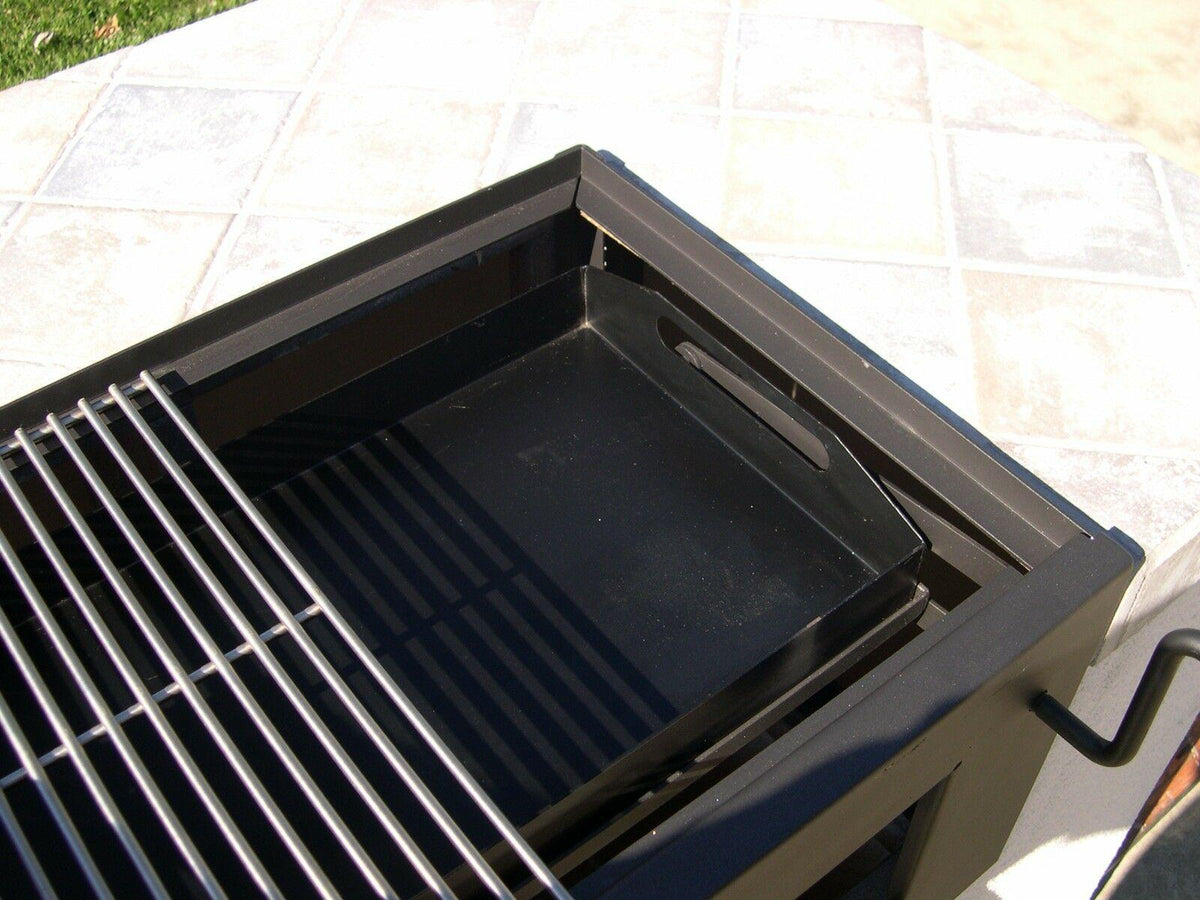 EasyChef Charcoal Built-In BBQ Grill 30" - Front Loader w/ SS Cooking Grids