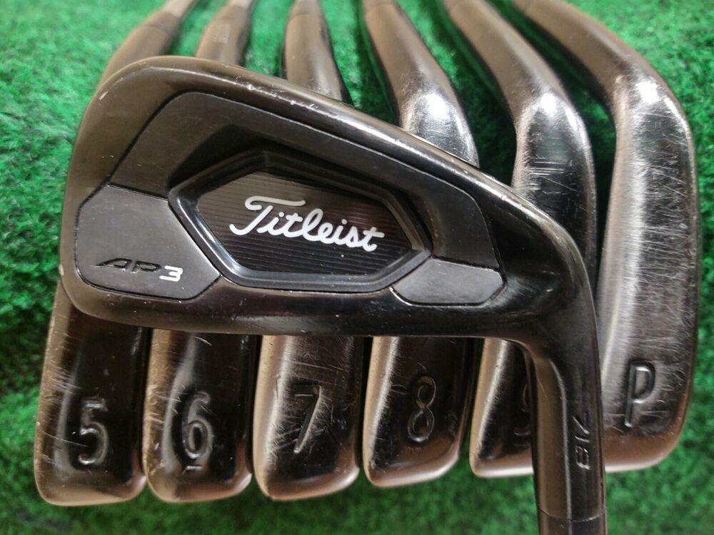 Titleist 718 AP3 Black Iron Set 4-PW S300 Steel Shaft Stiff Flex