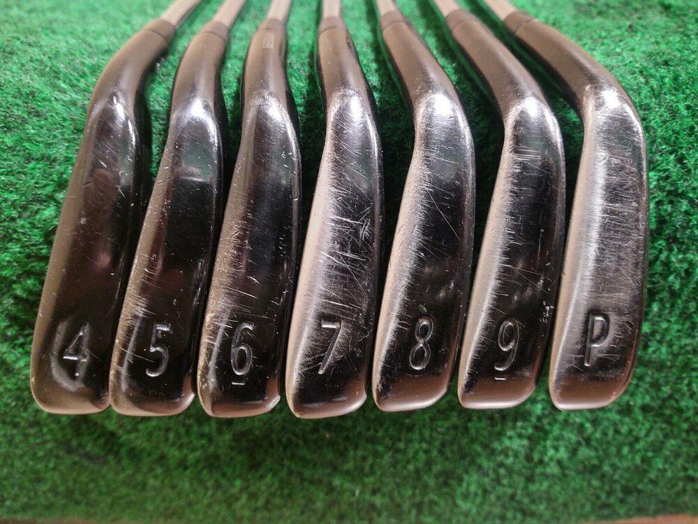 Titleist 718 AP3 Black Iron Set 4-PW S300 Steel Shaft Stiff Flex
