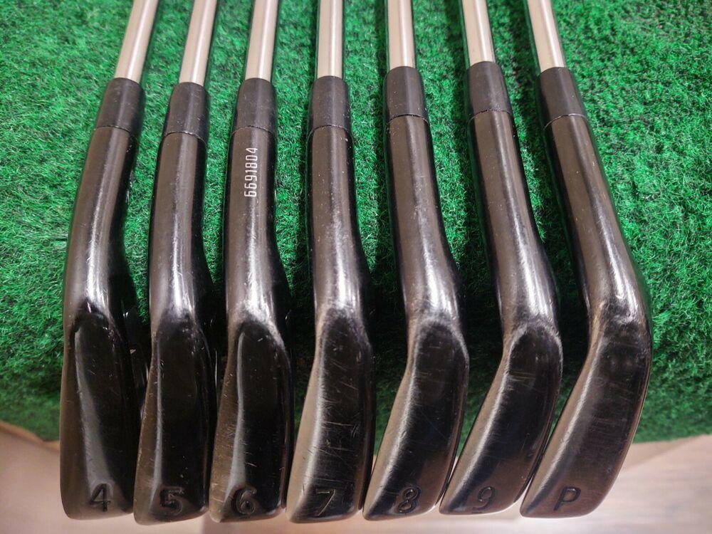 Titleist 718 AP3 Black Iron Set 4-PW S300 Steel Shaft Stiff Flex