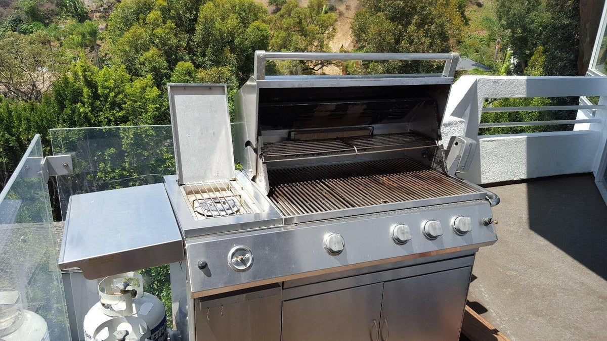 BBQ Patio Classic Stainless Steel Gas Grill W/ Rotisserie - 3Burner S.S.