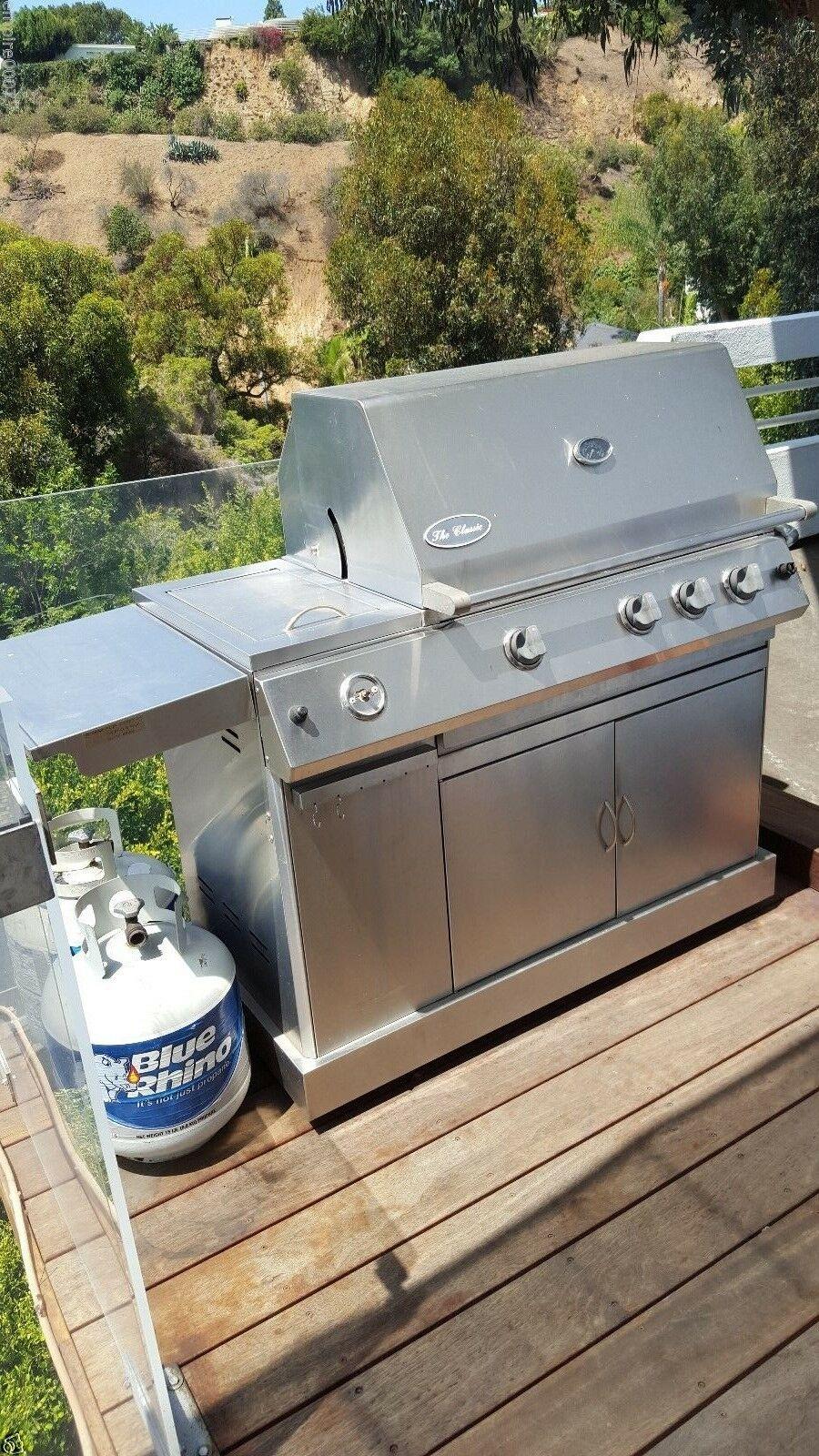BBQ Patio Classic Stainless Steel Gas Grill W/ Rotisserie - 3Burner S.S.