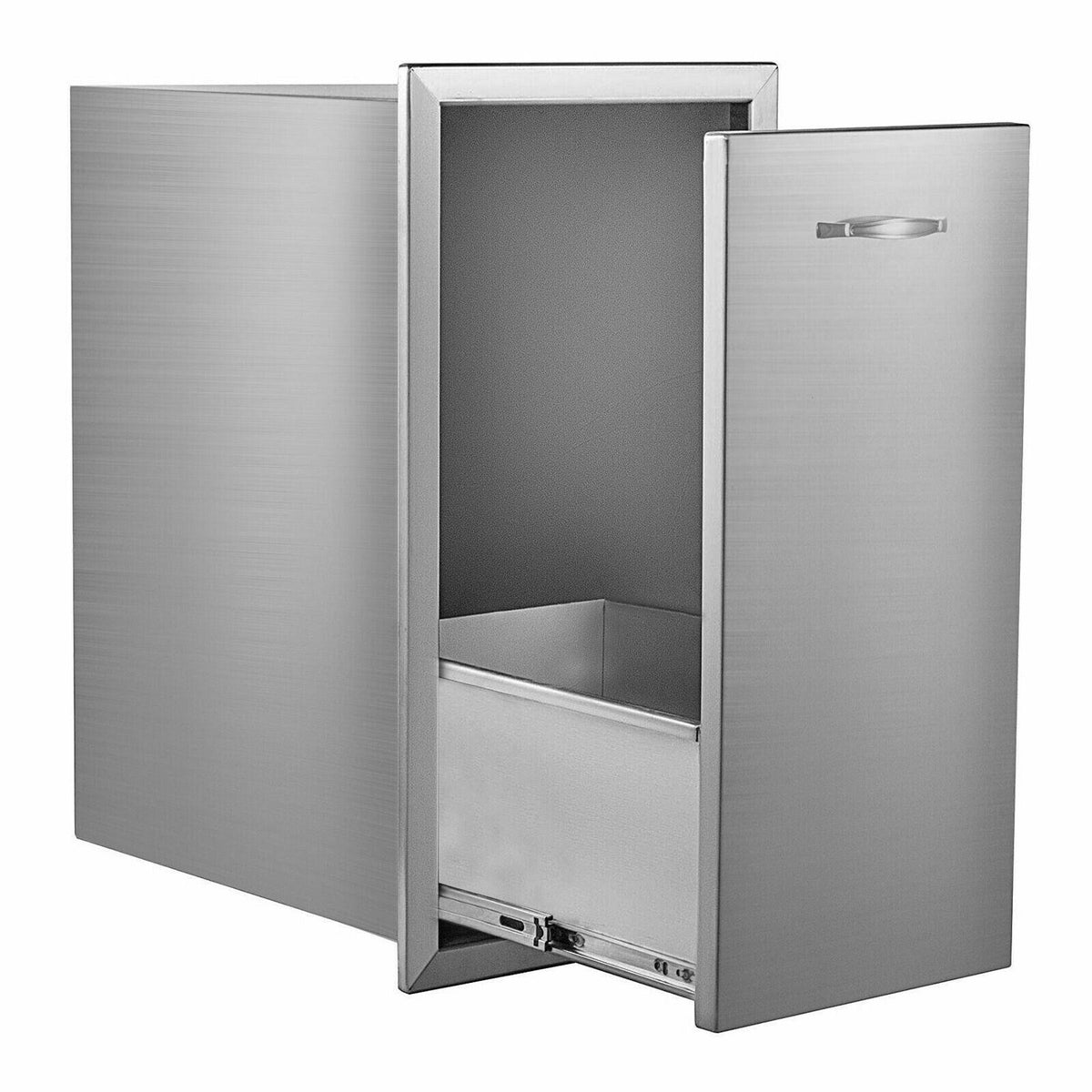 Outdoor Kitchen Trash Drawer Bin 13.6x26 Inch with Pull-Out Tray, NEW