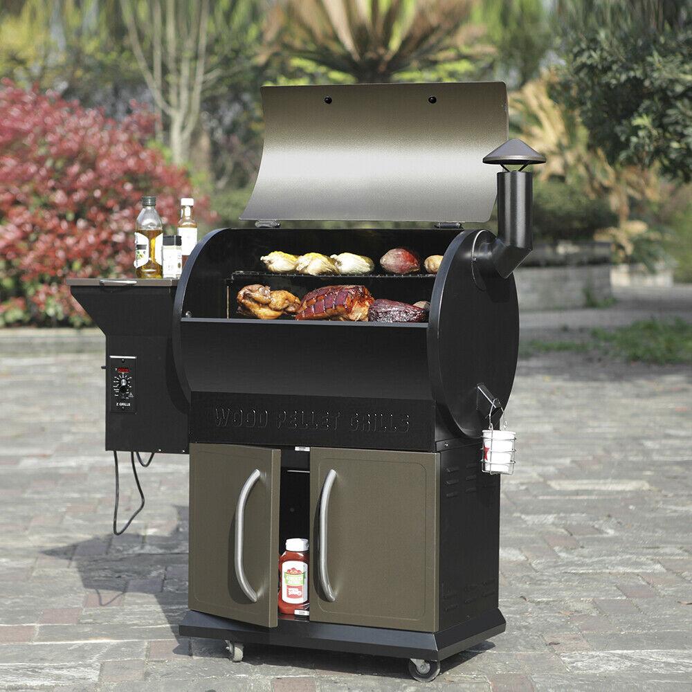 Z GRILLS ZPG-700D Upgrade Wood Pellet Grill& Smoker 8 in 1 BBQ Grill w/Cover