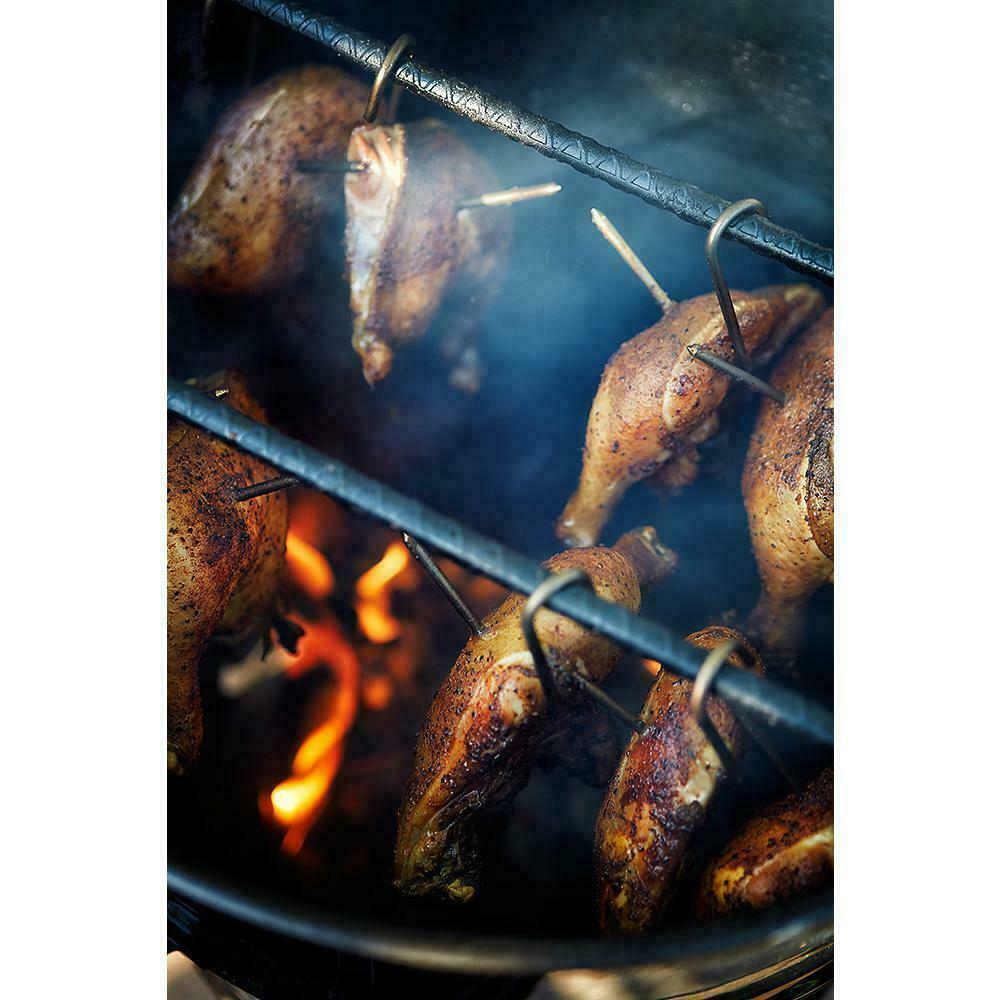 Pit Barrel Cooker Vertical Smoker Smoking Package 30 Gal Steel Drum 18.5 inch