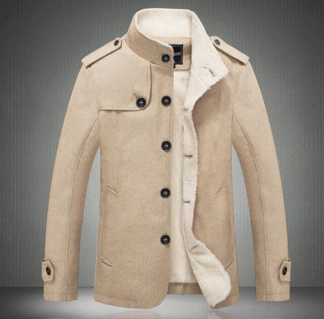 New Wool Blend Fashion Winter Jacket