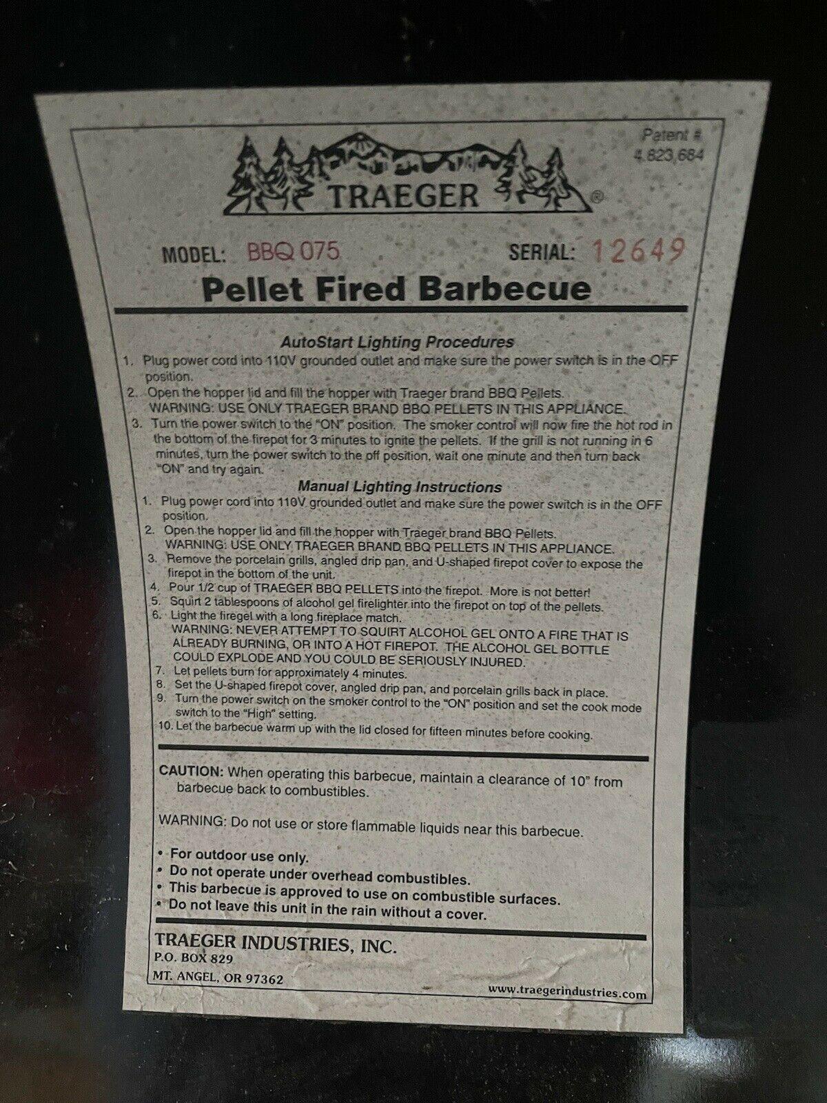 traeger grill bbq075
